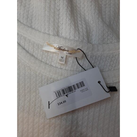NWT Andrée by Unit "The Seneca" Ivory Knit Top l Size: M - Picture 6 of 7